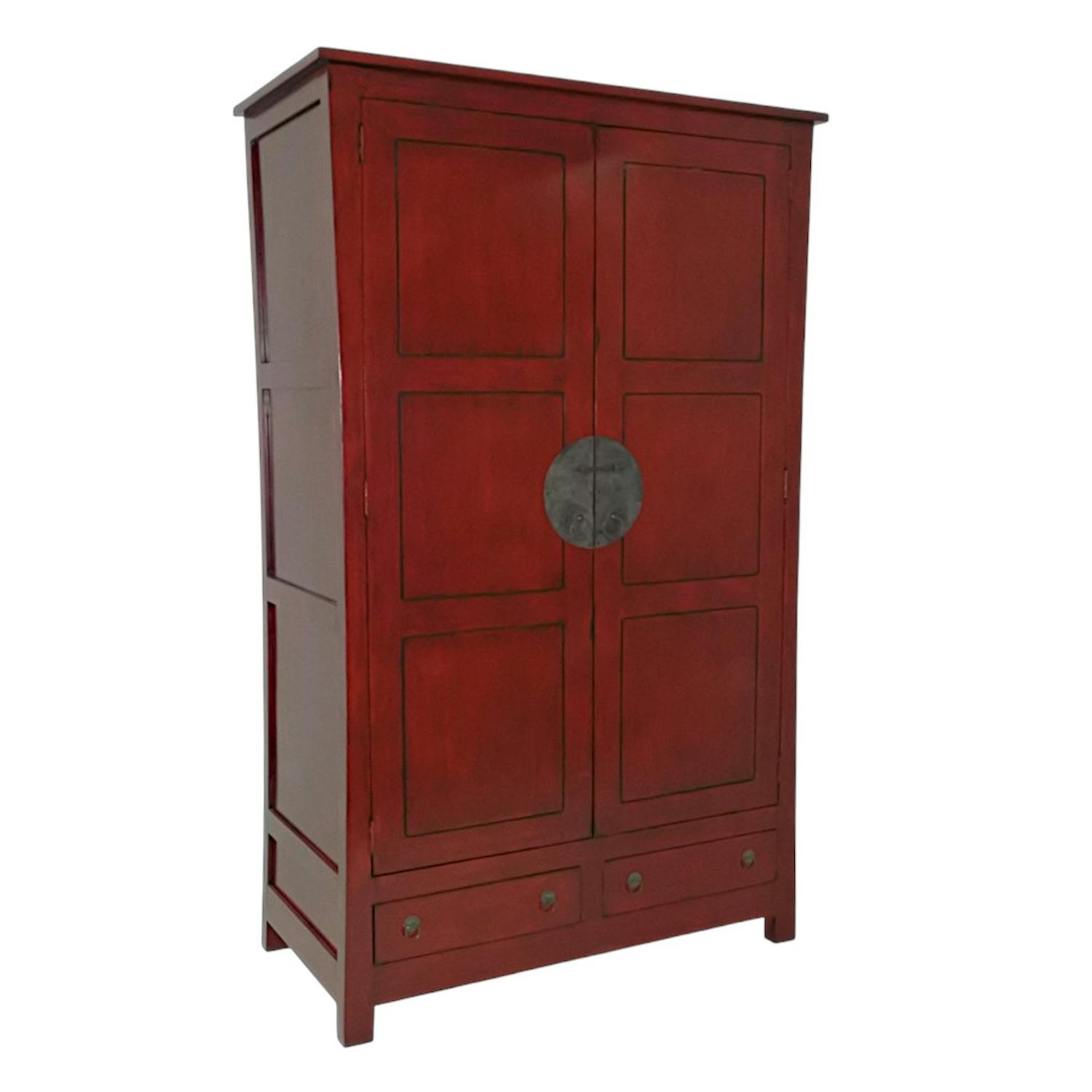 Hévéa Armoire en hévéa - Style colonial