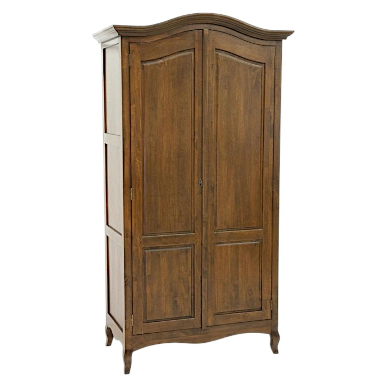 Armoire 2 portes hévéa massif 105x200cm TRADITION