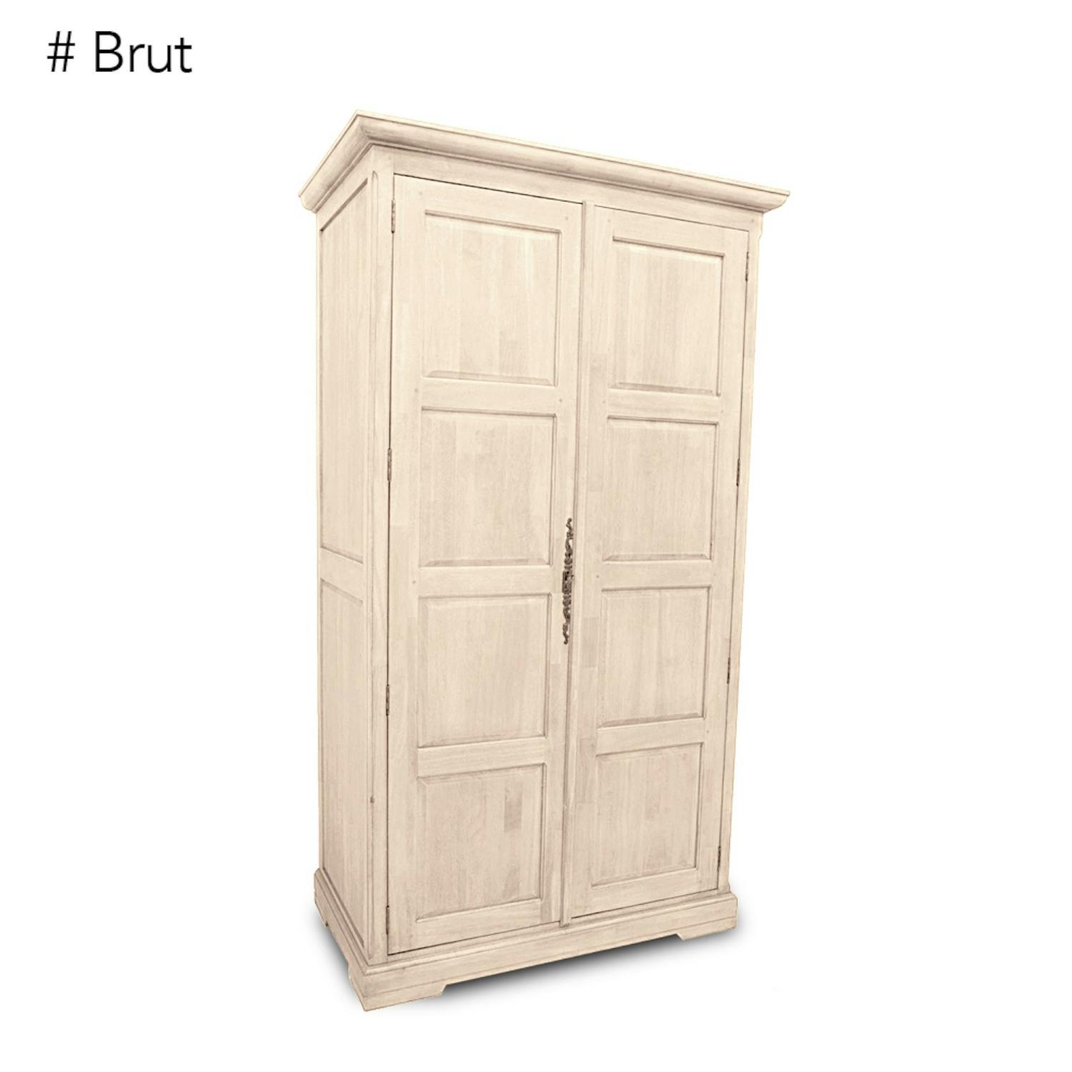 Armoire dressing en hévéa - Design contemporain