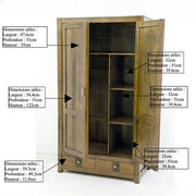 Armoire en hévéa - Style contemporain et raffiné