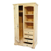 Armoire en hévéa massif - Style traditionnel