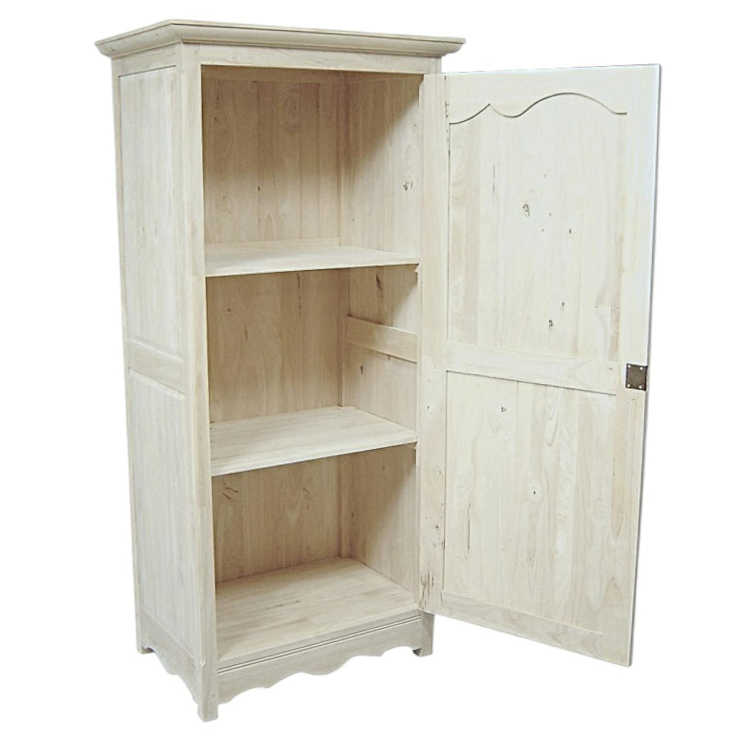 Armoire Hévéa 1 porte 86x54x180cm TRADITION