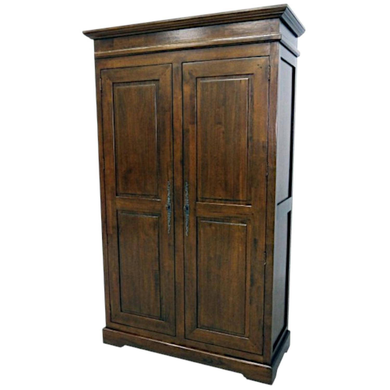 Armoire Hévéa 2 portes 120x60x195cm TRADITION