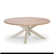 Table de jardin en alu et teck - Style contemporain