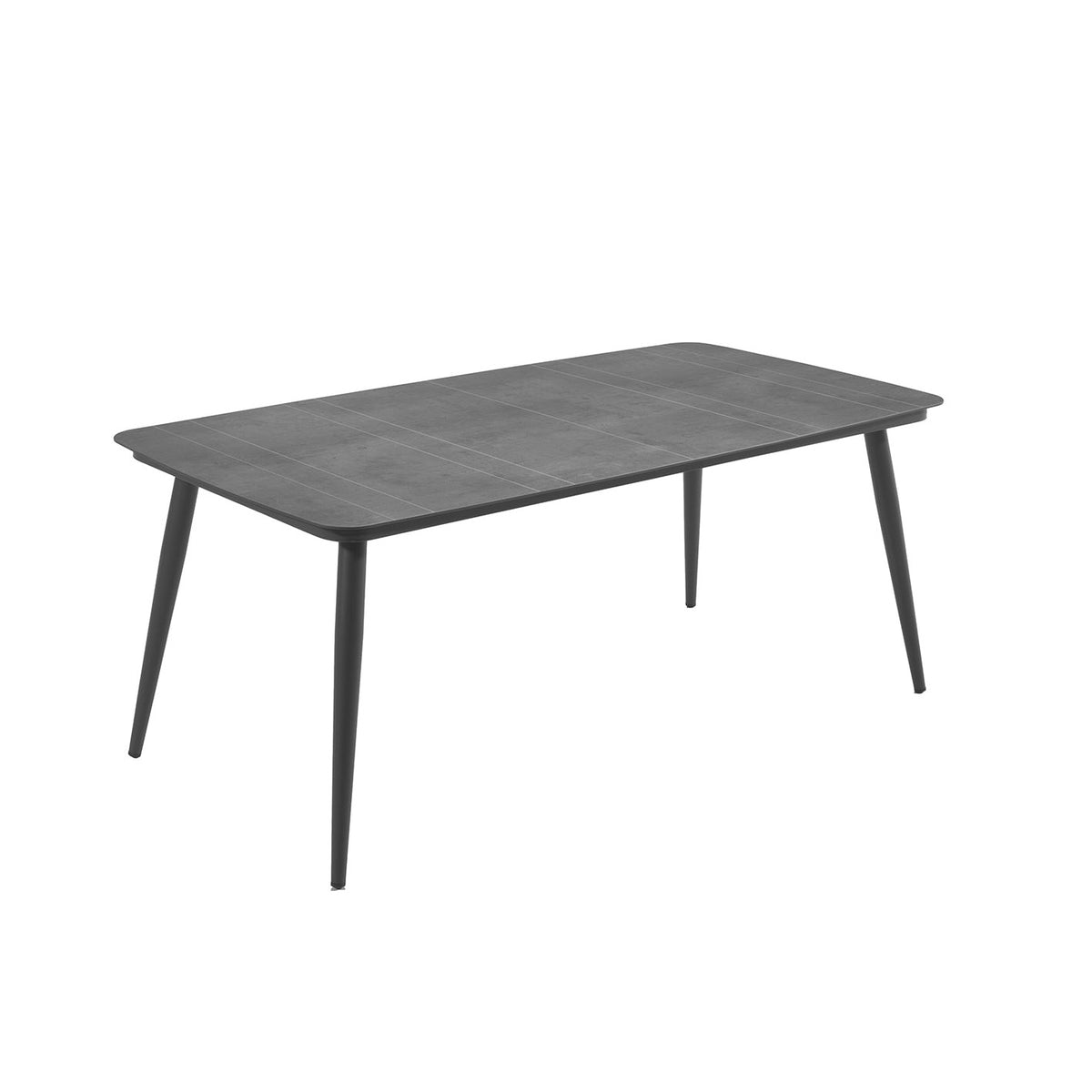 Table de jardin en aluminium et HPD - Style contemporain