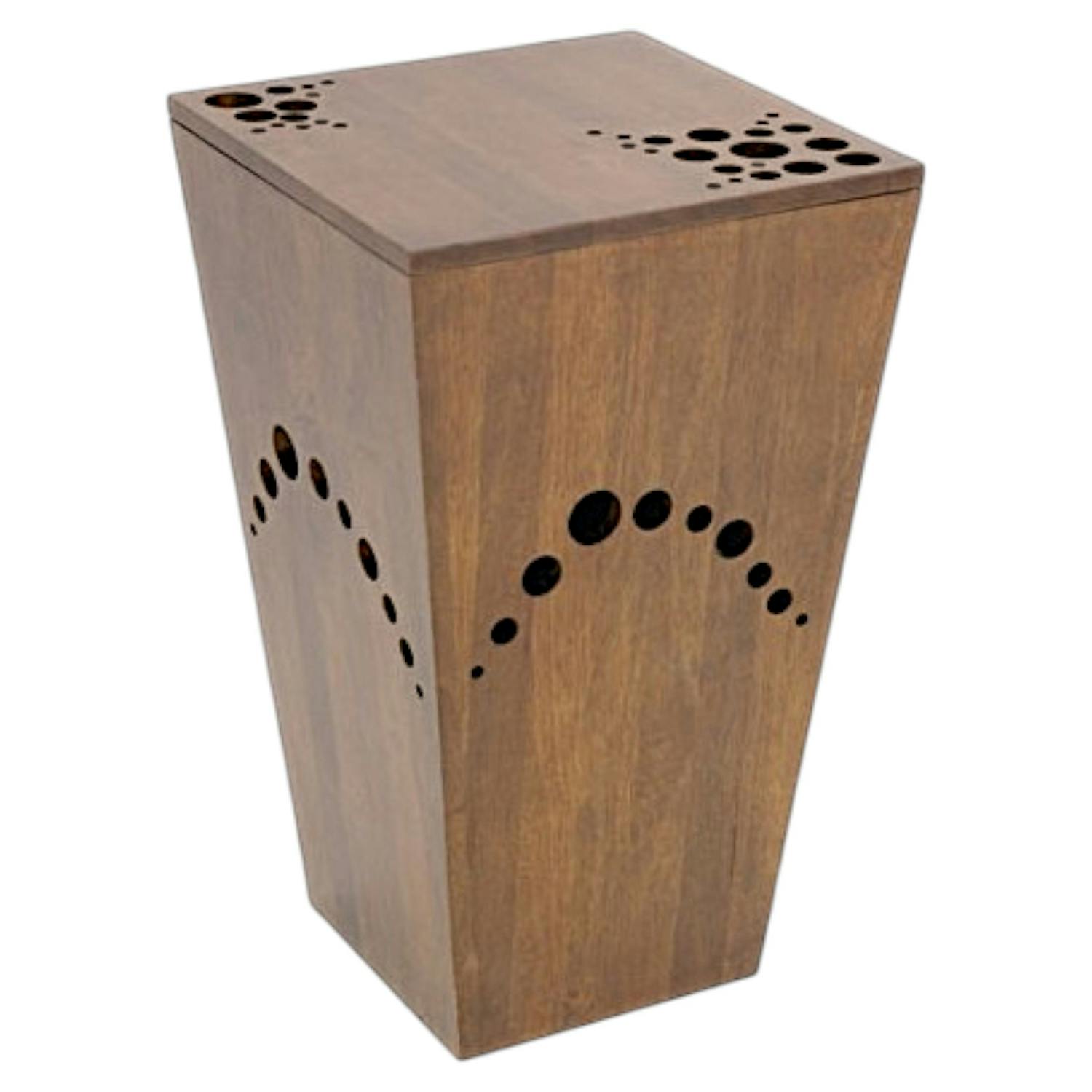 Rangements salle de bain en bois massif - Style moderne