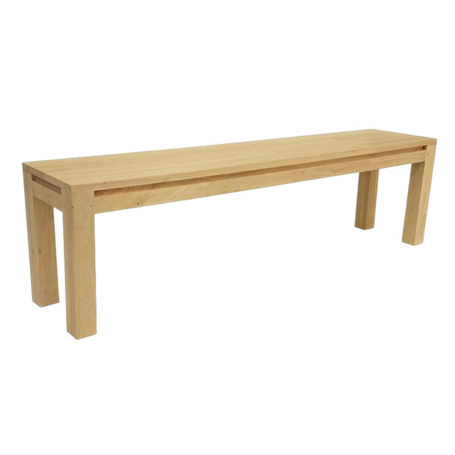 Banc bois moderne hévéa 160cm OLGA