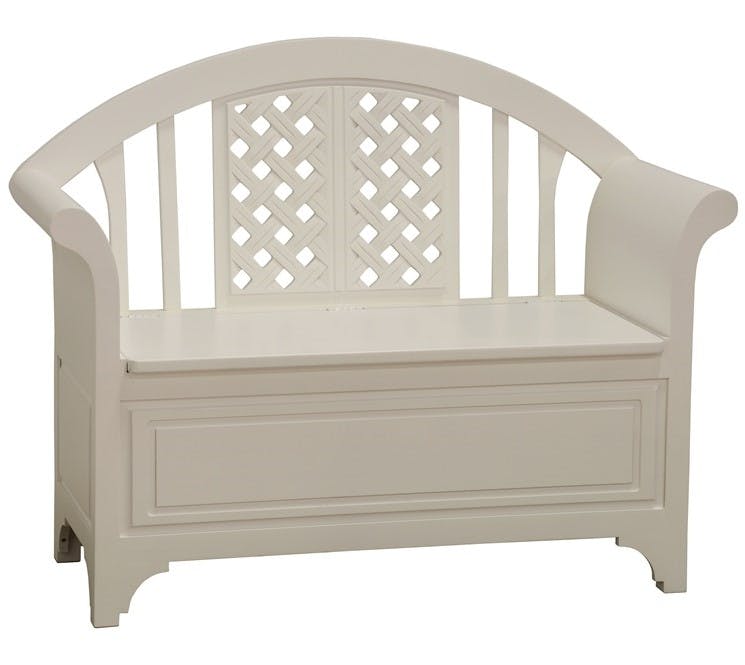 Banc coffre en bois massif - Style traditionnel