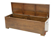 Banc coffre en bois massif - Style moderne
