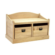Banc de rangement hévéa 87x45x57cm TRADITION