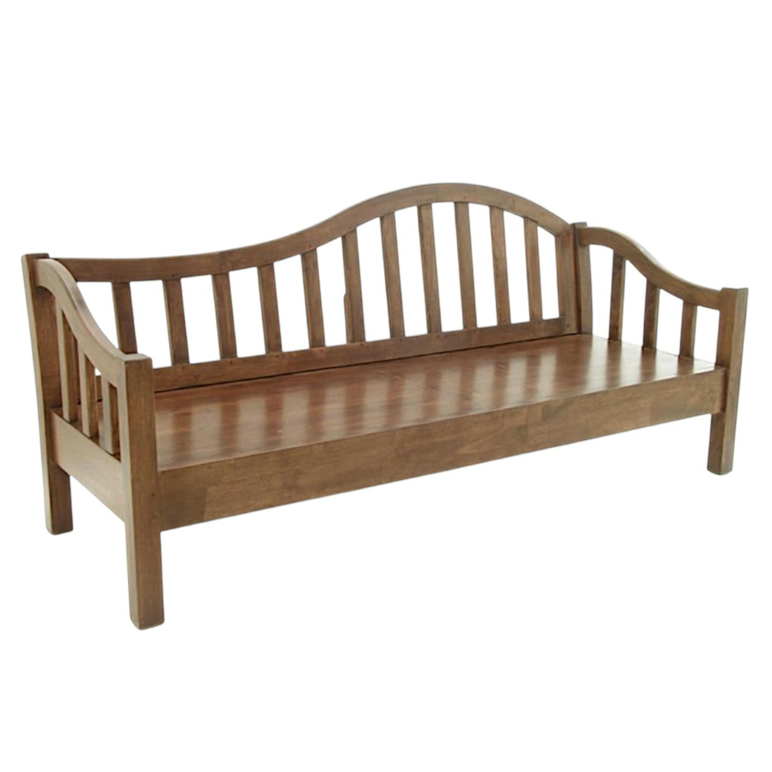 Banc vague hévéa 186x80x90cm TRADITION