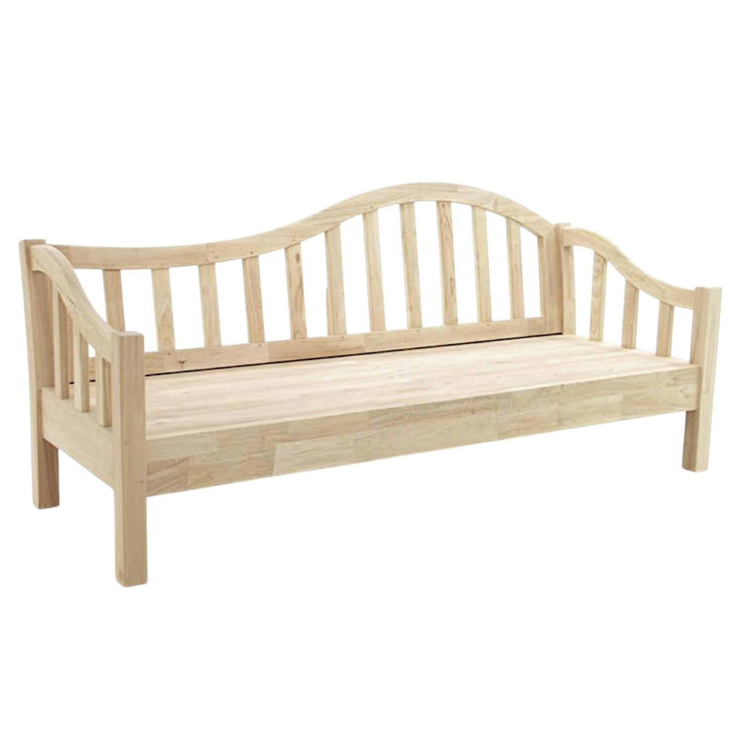 Banc vague hévéa 186x80x90cm TRADITION