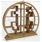 Bibliothèque Demi Cercle en Bois Massif | LIGNART