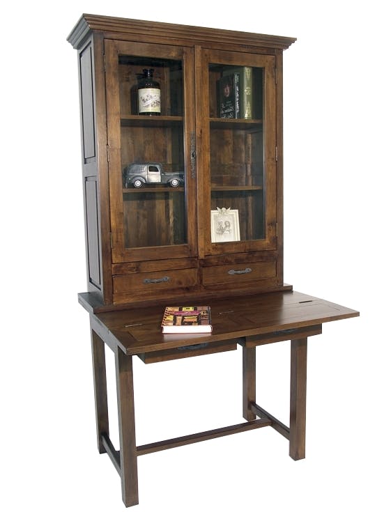Bibliothèque Bureau Élégante en Bois Massif | LIGNART