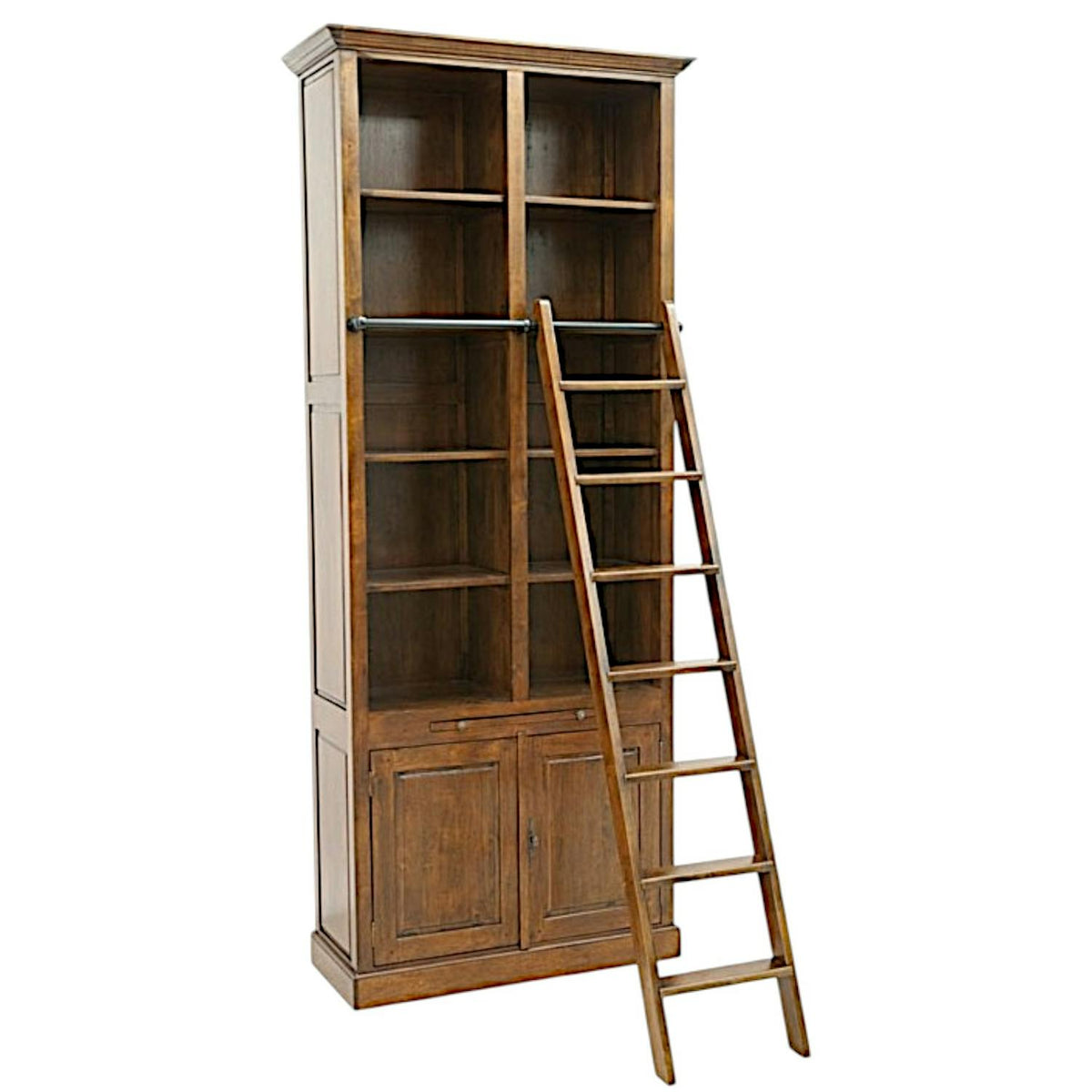 Bibliothèque échelle exotique hévéa 100x240cm TRADITION