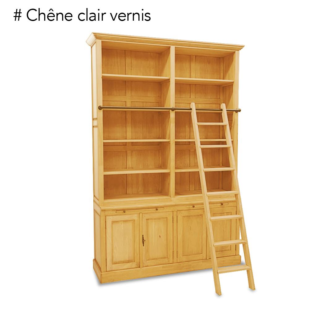Bibliothèque échelle hévéa 163x240cm TRADITION