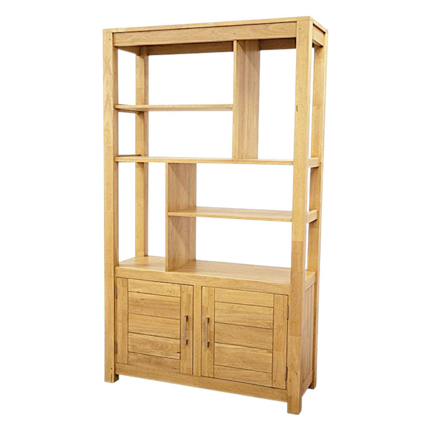 Bibliothèque originale bois hévéa 110x190cm ATTAN