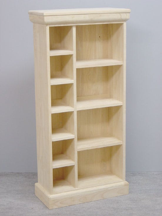 Bibliothèque Ouverte en Bois Massif,9cm | LIGNART