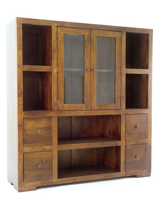 Vaisselier en bois massif - Style contemporain