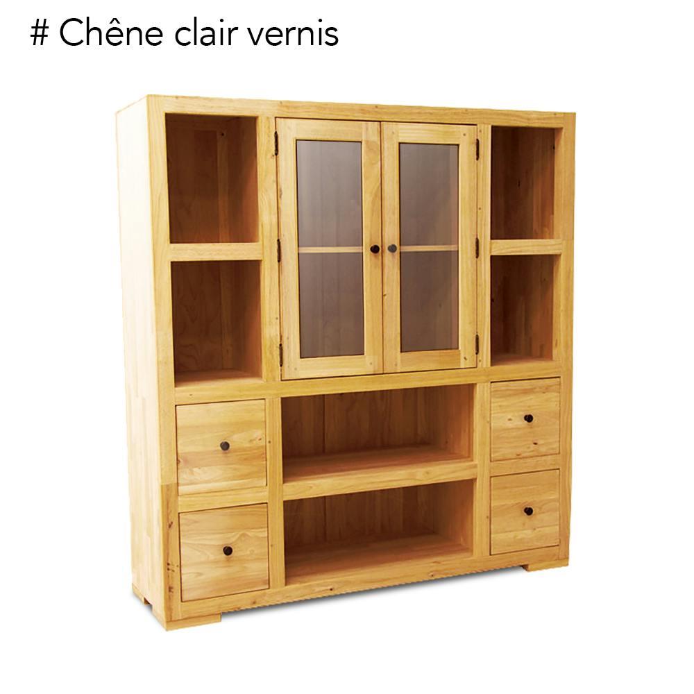 Vaisselier en bois massif - Style contemporain
