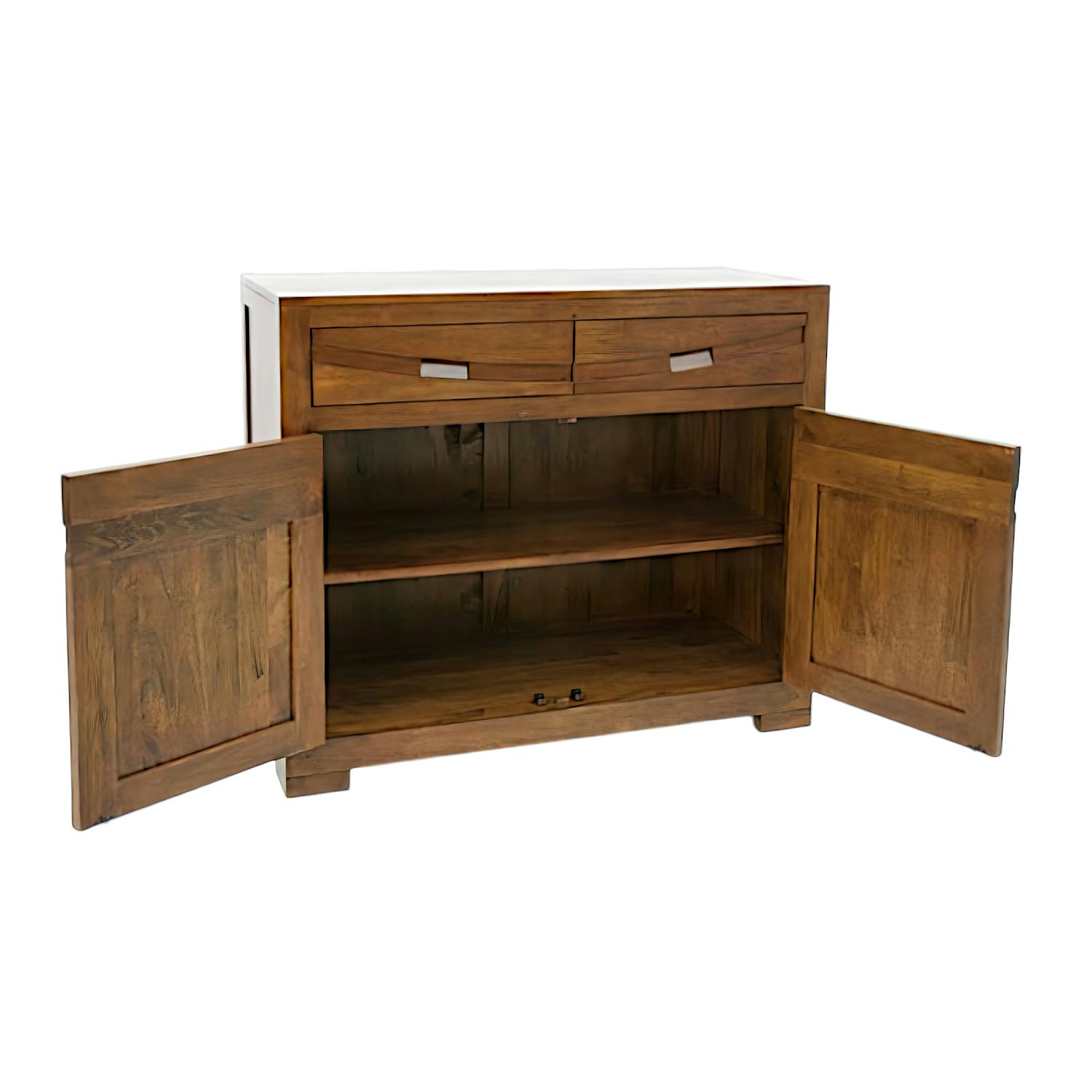 Buffet 2 portes exotique hévéa 100cm NIAGARA
