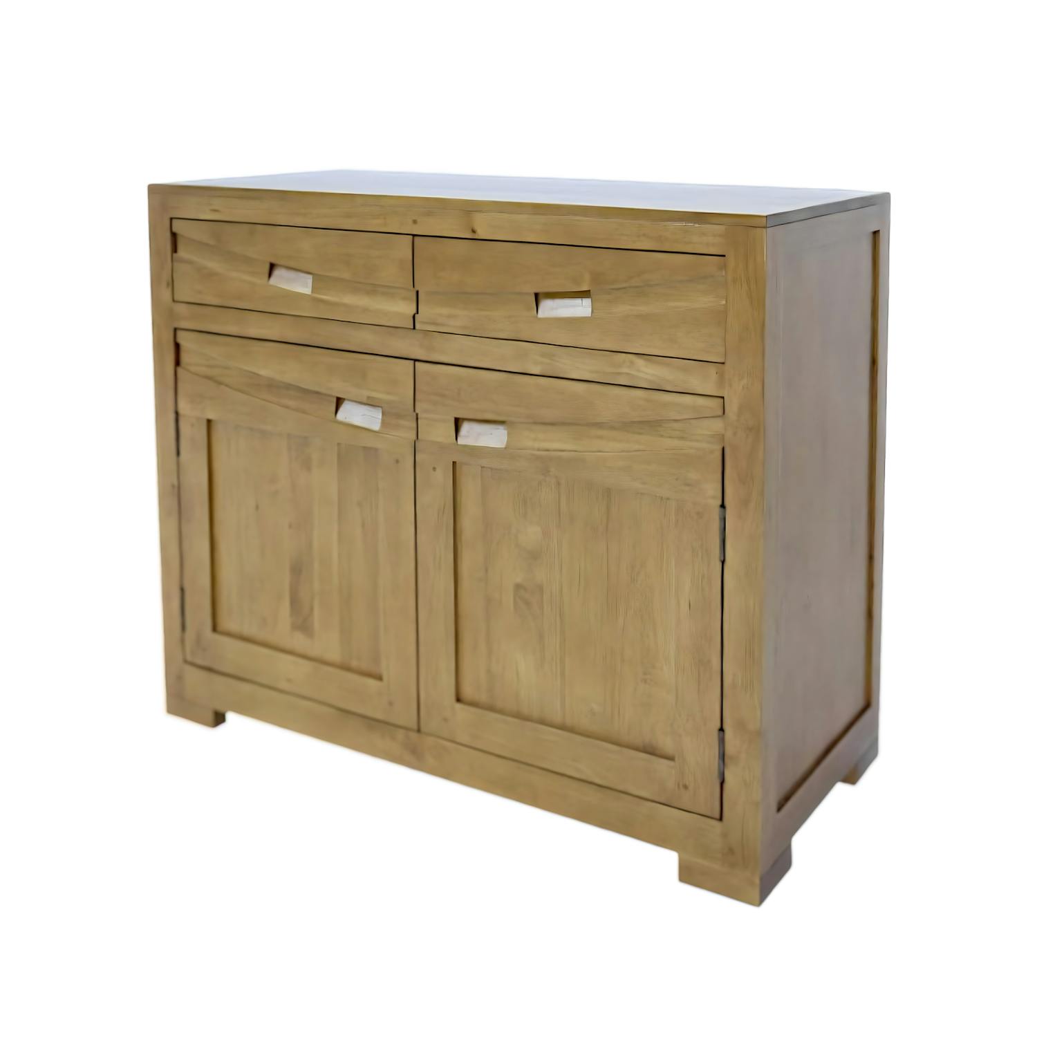 Buffet 2 portes exotique hévéa 100cm NIAGARA