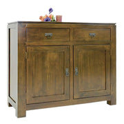 Buffet 2 portes exotique hévéa 110cm HELENA
