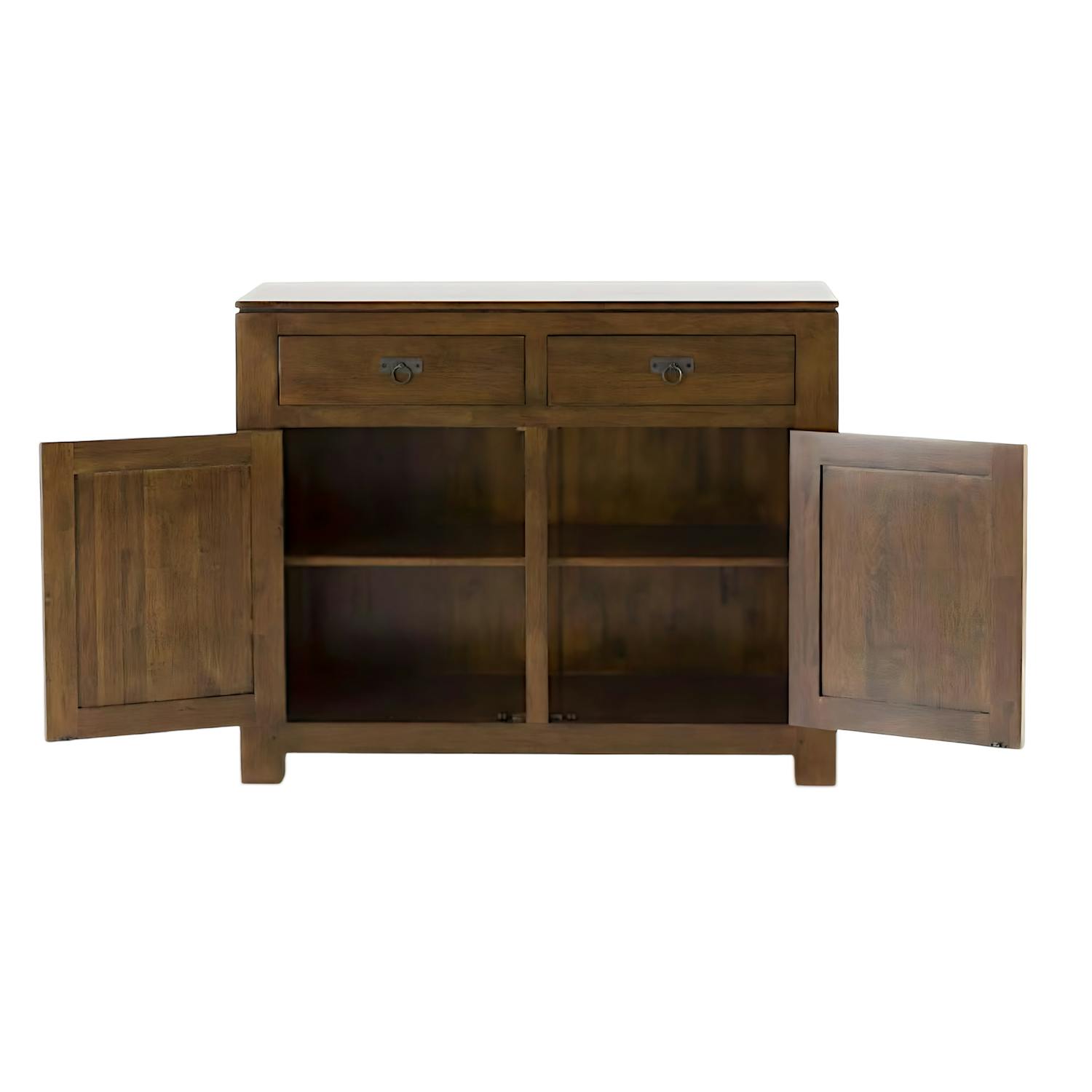 Buffet 2 portes exotique hévéa 110cm HELENA