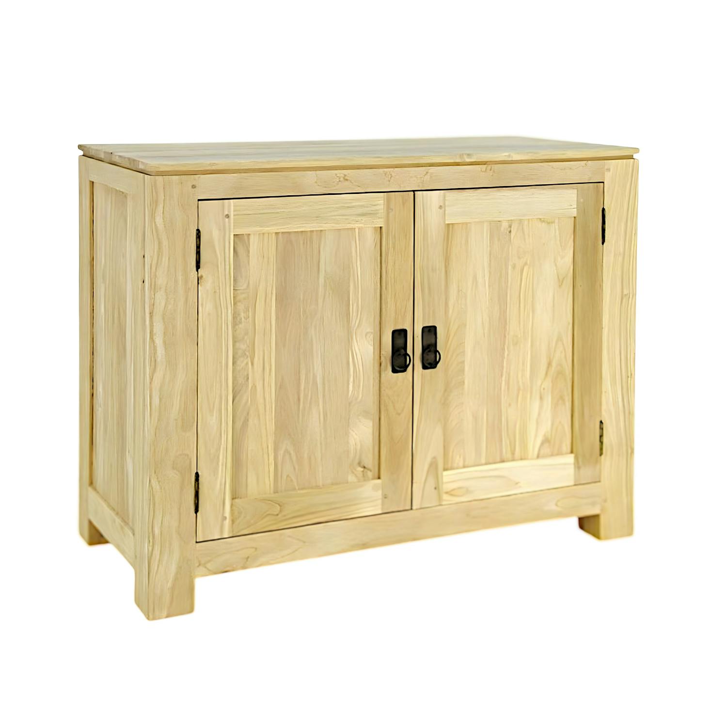 Buffet 2 portes exotique hévéa 96cm HELENA