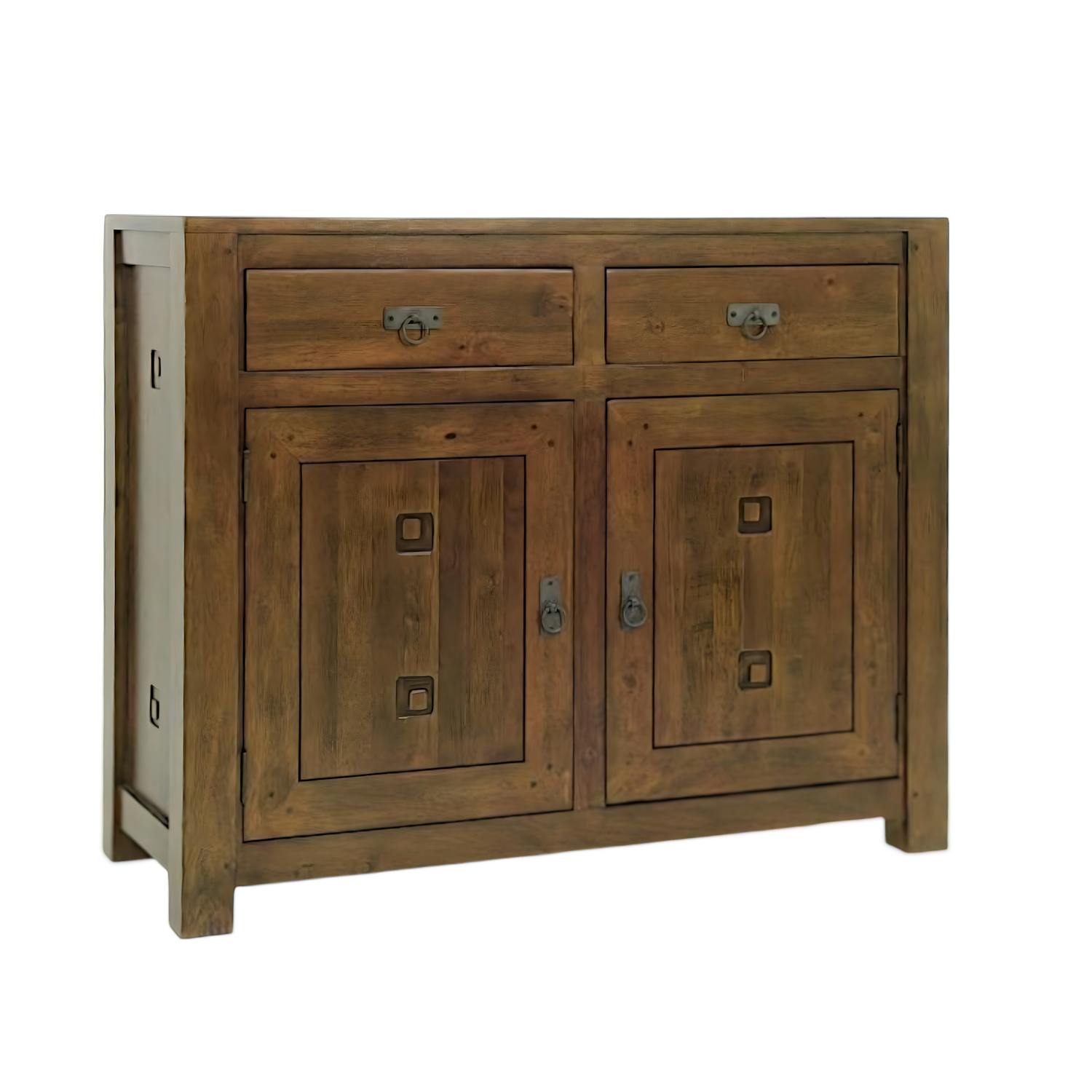 Buffet 2 portes hévéa 110x45x90cm TESSA