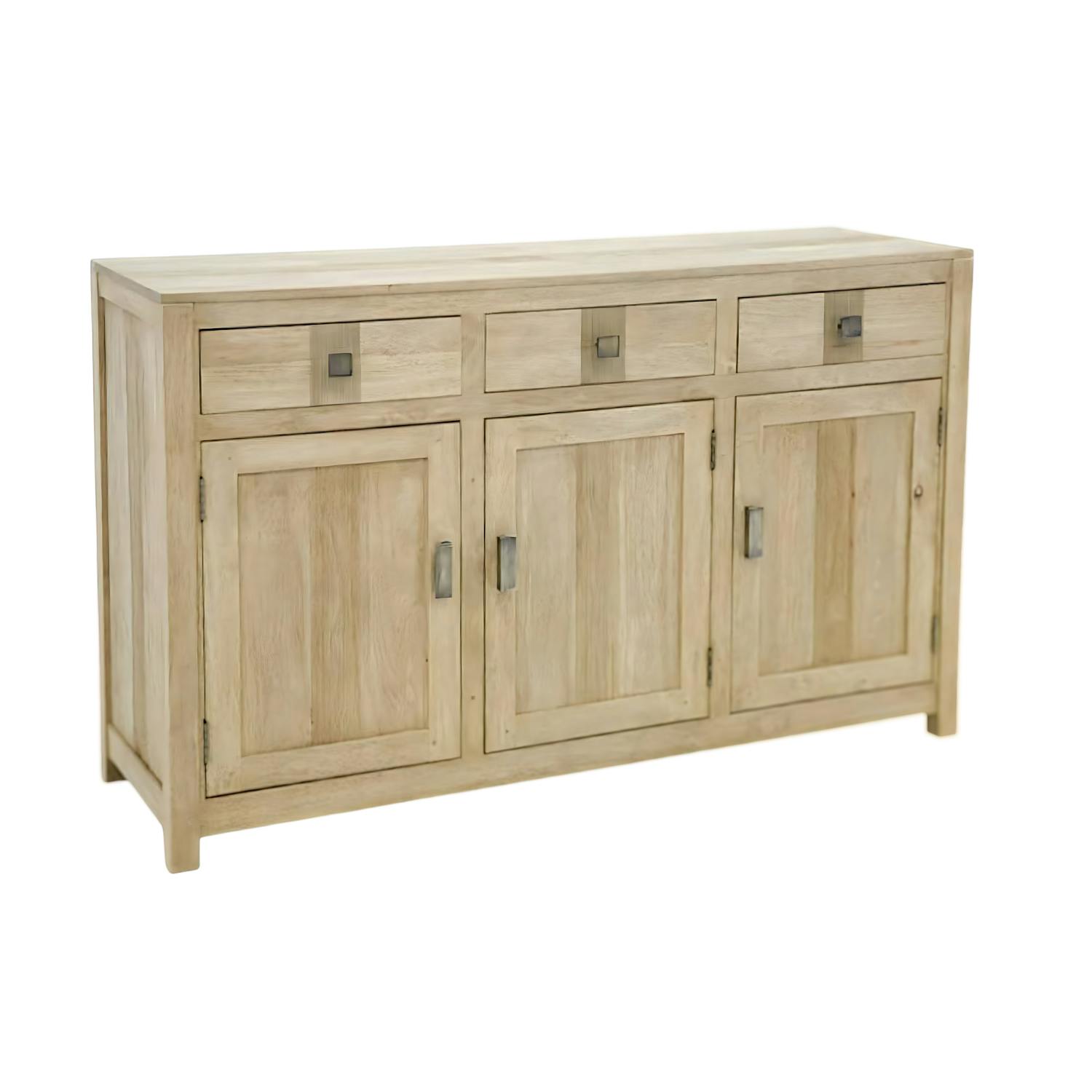 Buffet 3 portes exotique hévéa 147cm GALA