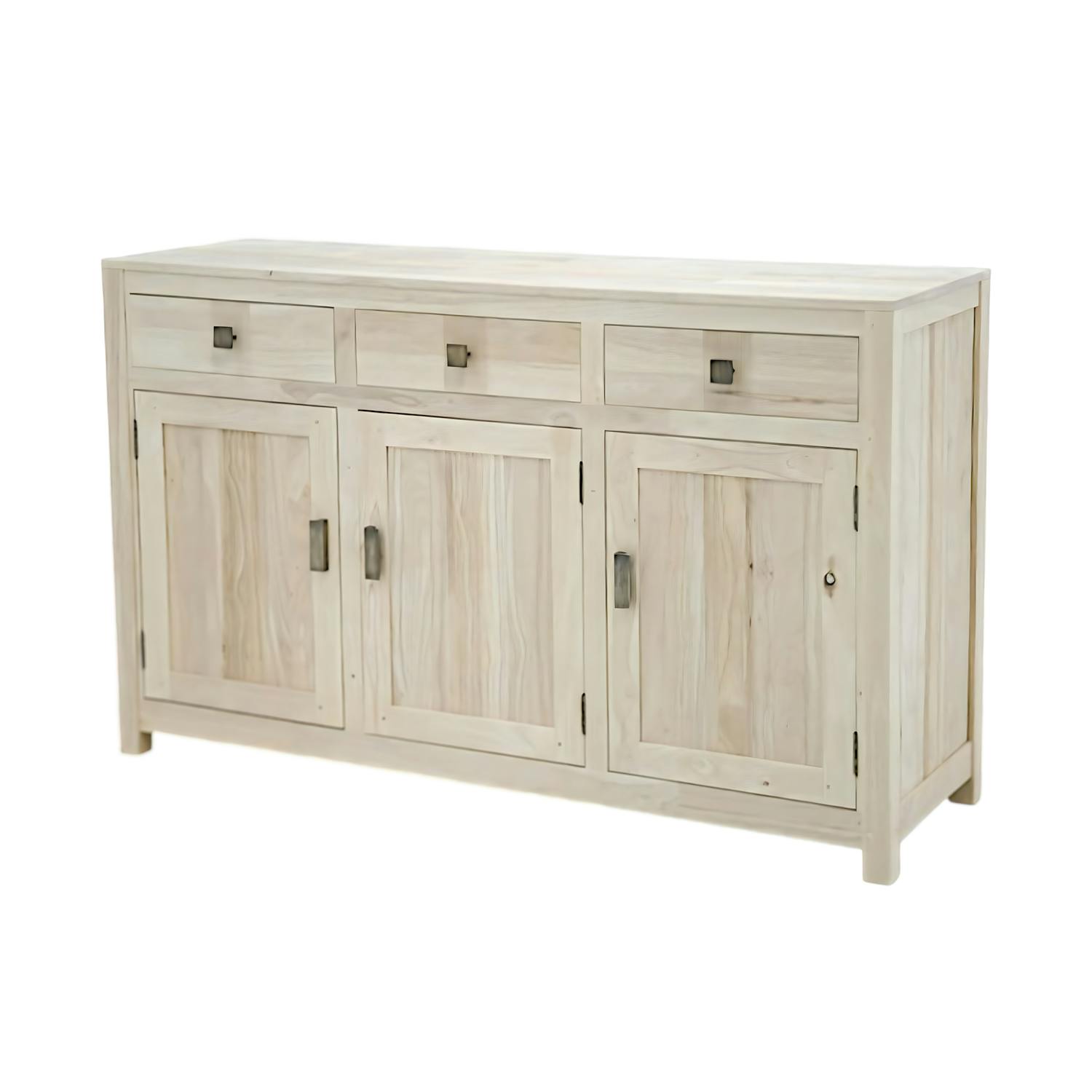 Buffet 3 portes exotique hévéa 147cm GALA