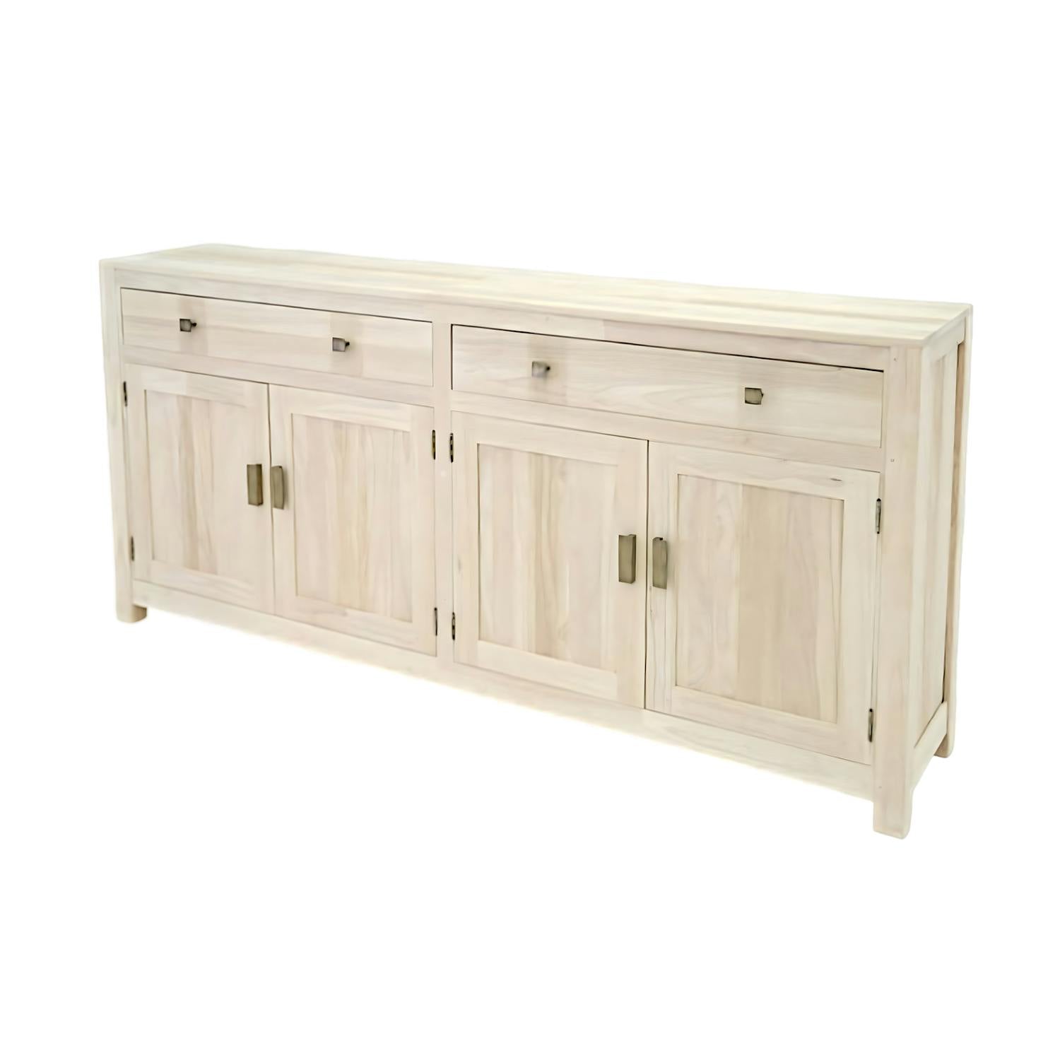 Buffet 4 portes exotique hévéa 180cm GALA