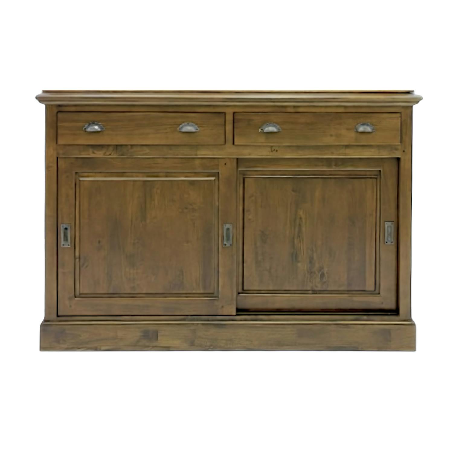 Buffet Bas en Bois Massif - Style Traditionnel