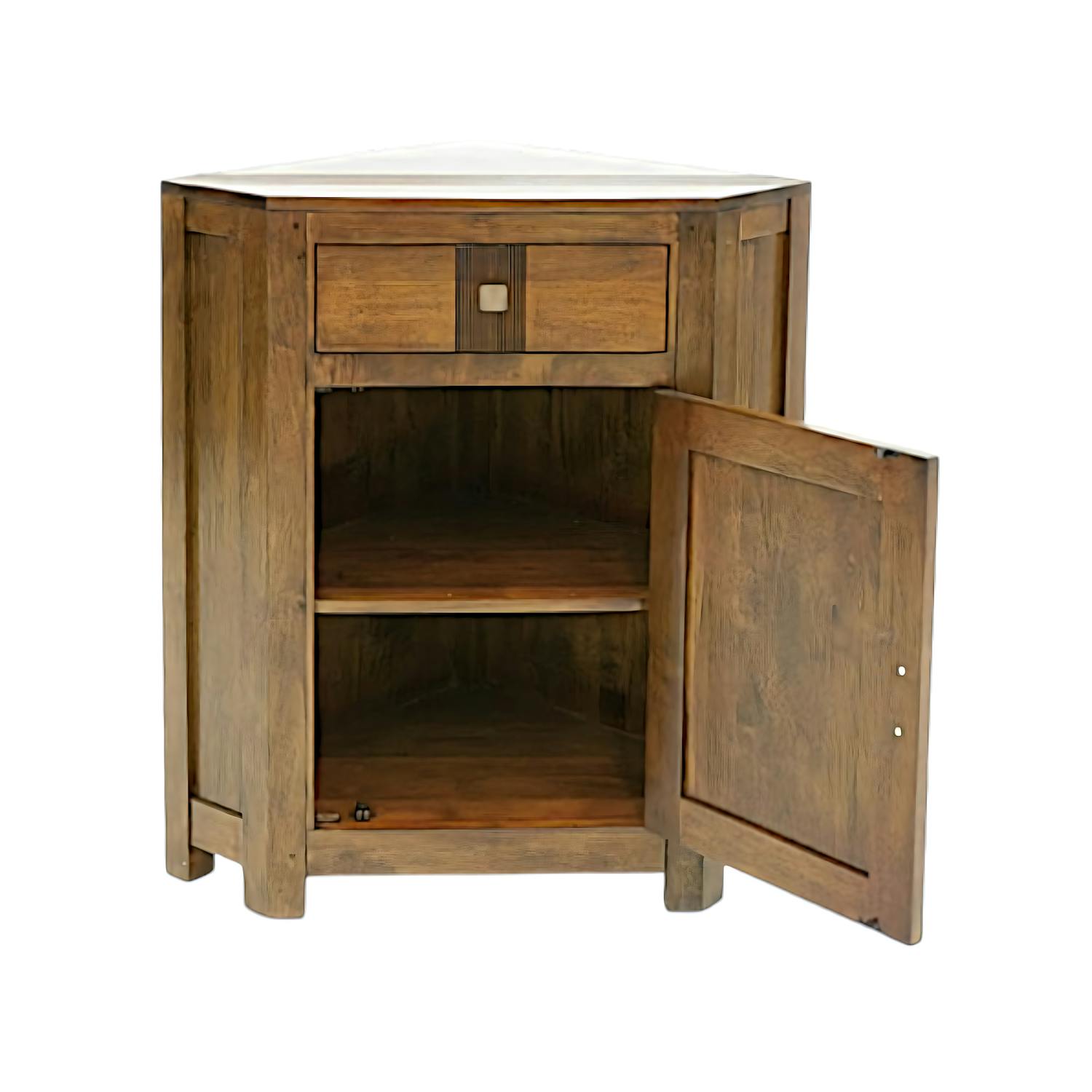 Buffet d'angle Hévéa 1 porte, 1 tiroir 79x53x88cm GALA