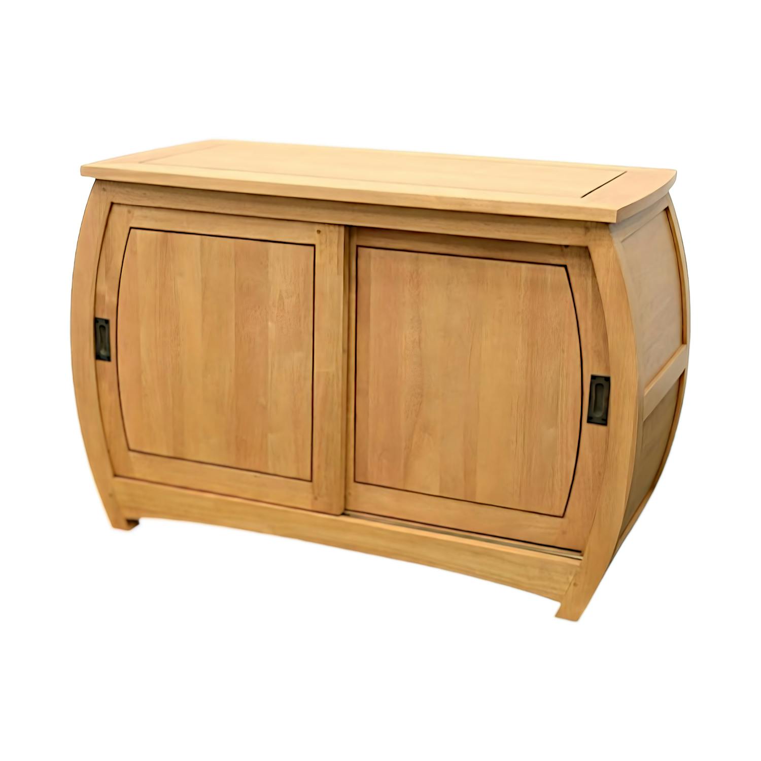 Buffet galbé Hévéa 2 portes coulissantes 110x50x72,4cm MAORI TRADITION