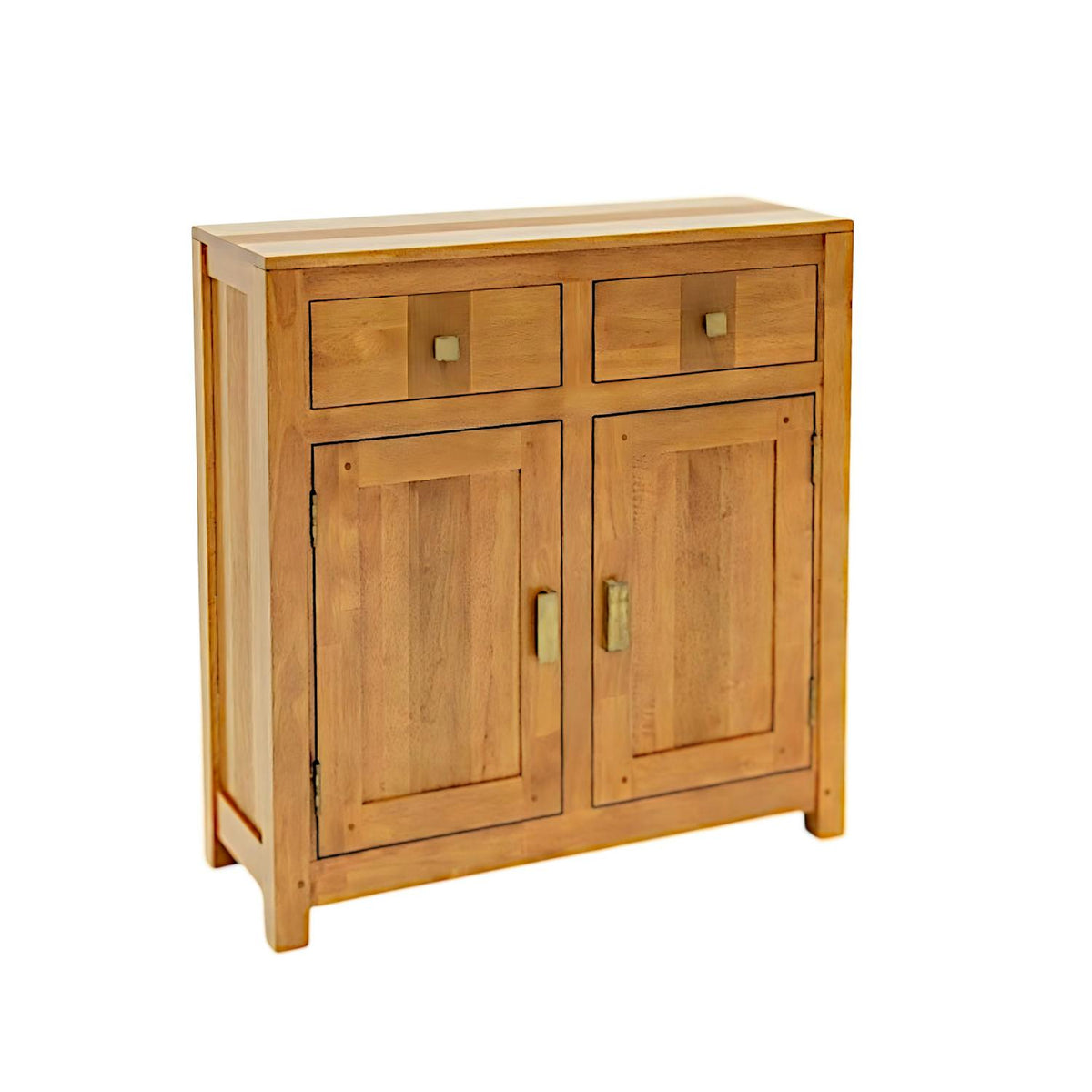 Buffet Hévéa 2 portes, 2 tiroirs, 80x30x85cm GALA
