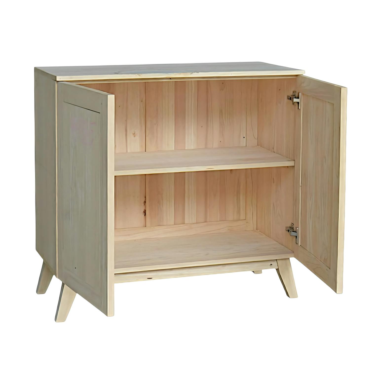 Buffet Hévéa 2 portes 90x42x85cm SIXTIES