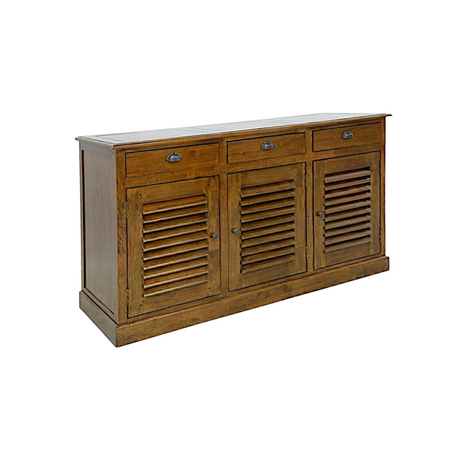Buffet en Bois Massif - Style asiatique colonial