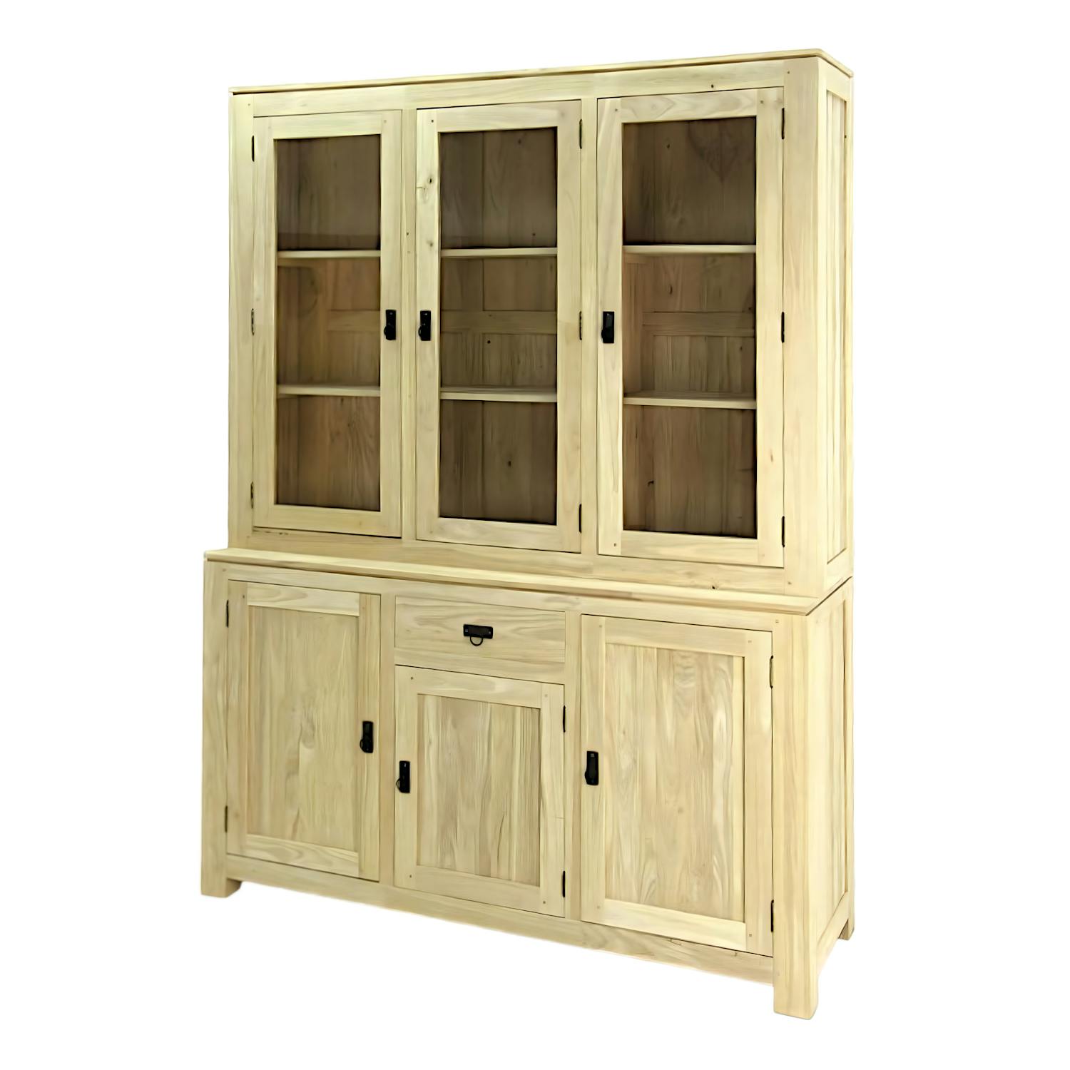 Buffet vaisselier bois massif HELENA