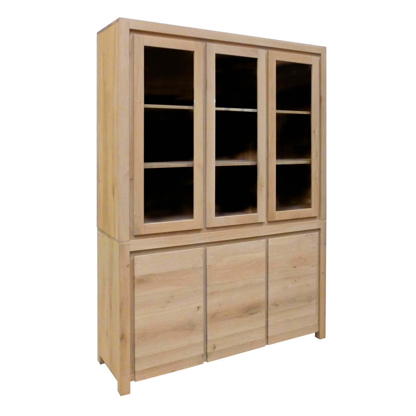 Buffet vaisselier en chêne - Style contemporain