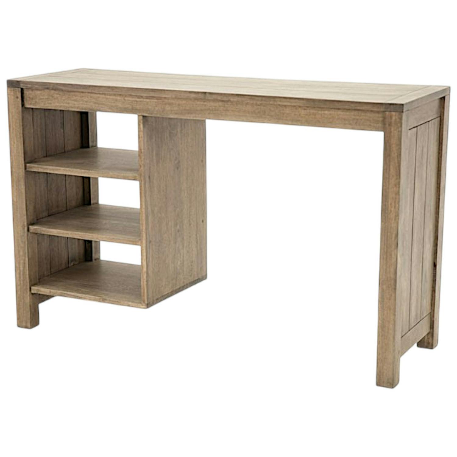 Bureau console moderne bois hévéa 120cm ATTAN