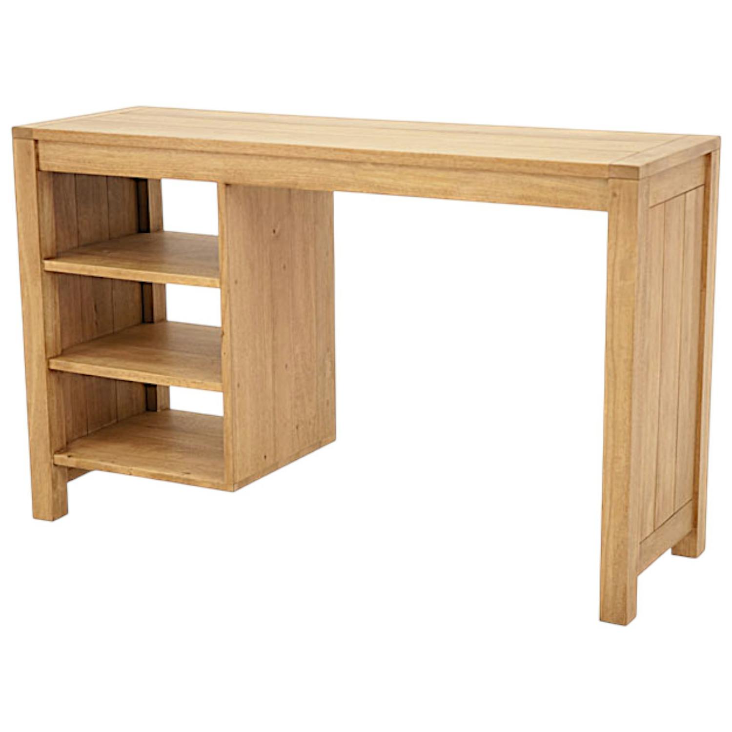 Bureau console moderne bois hévéa 120cm ATTAN