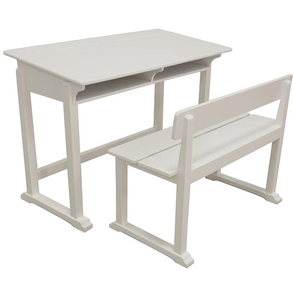 Bureau d'écolier en bois massif - Style traditionnel