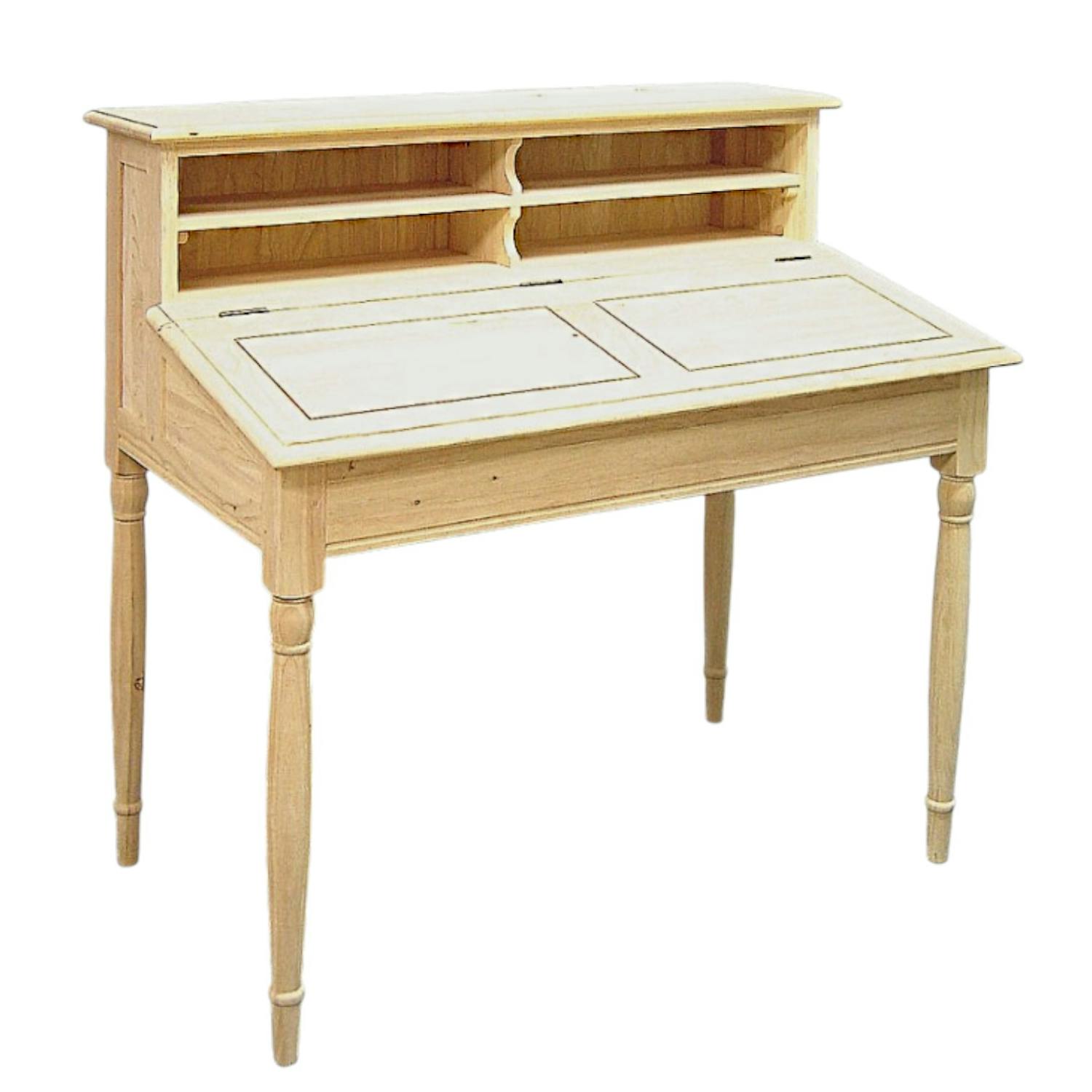 Bureau Pupitre Hévéa 4 niches 110x66x108cm TRADITION
