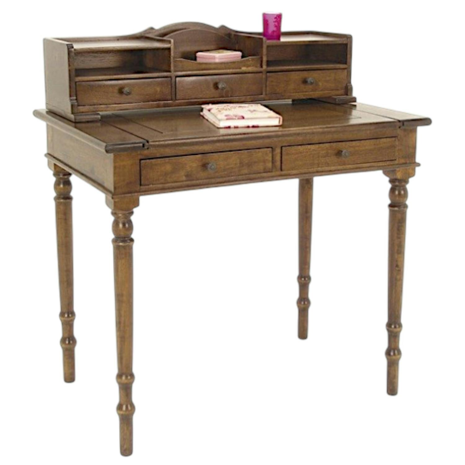 Bureau secrétaire en bois massif - Style Tradition