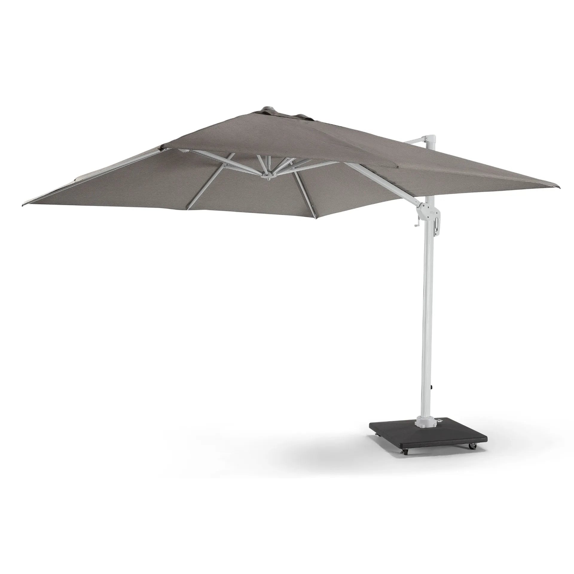 Parasol de luxe en aluminium blanc - Style parasol