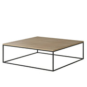 Table Basse Carrée Chêne Métal Noir | Chêne LIGNART