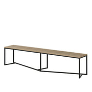 Banc long design chêne et métal | Chêne LIGNART