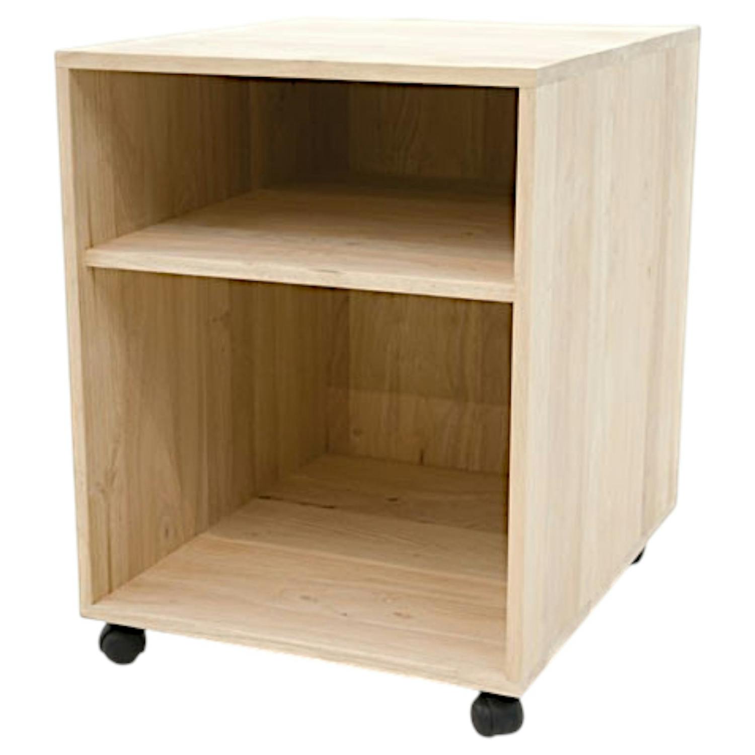 Caisson de bureau à roulettes hévéa 1 porte 60cm OLGA